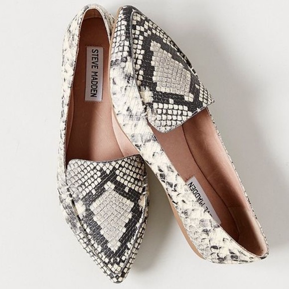 Madden Girl Shoes - Madden Girl Faux Snake Print Loafers